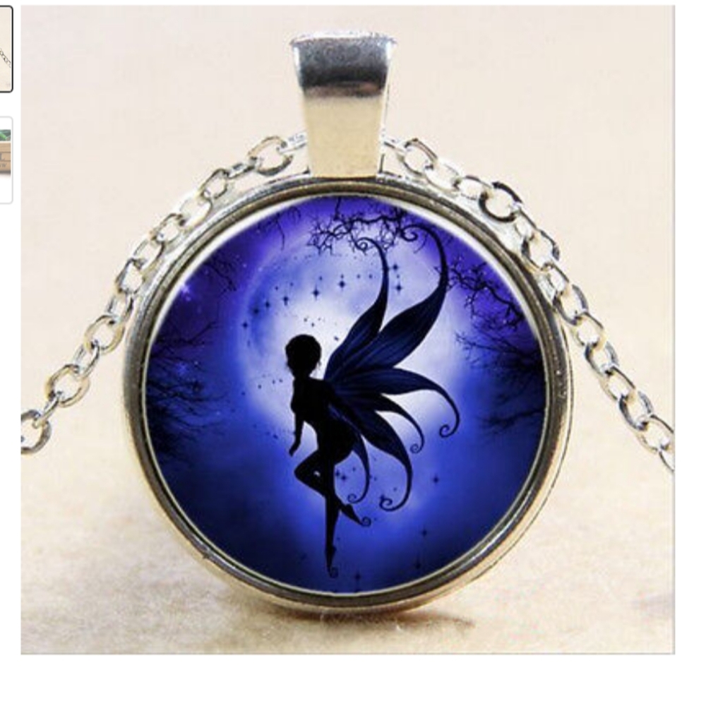 Midnight Blue Fairy Pendant